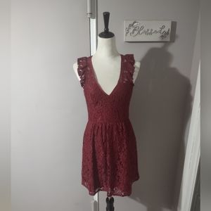 Burgundy Lace BCBGeneration Dress